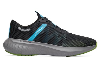 Cole Haan Hale Runner - Men's / Black/Blu/Titanium Slip-Resistant Running Work Shoes