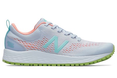 New Balance Arishi V3: Women's Light Gray Slip-Resistant Shoes | Shoes For Crews