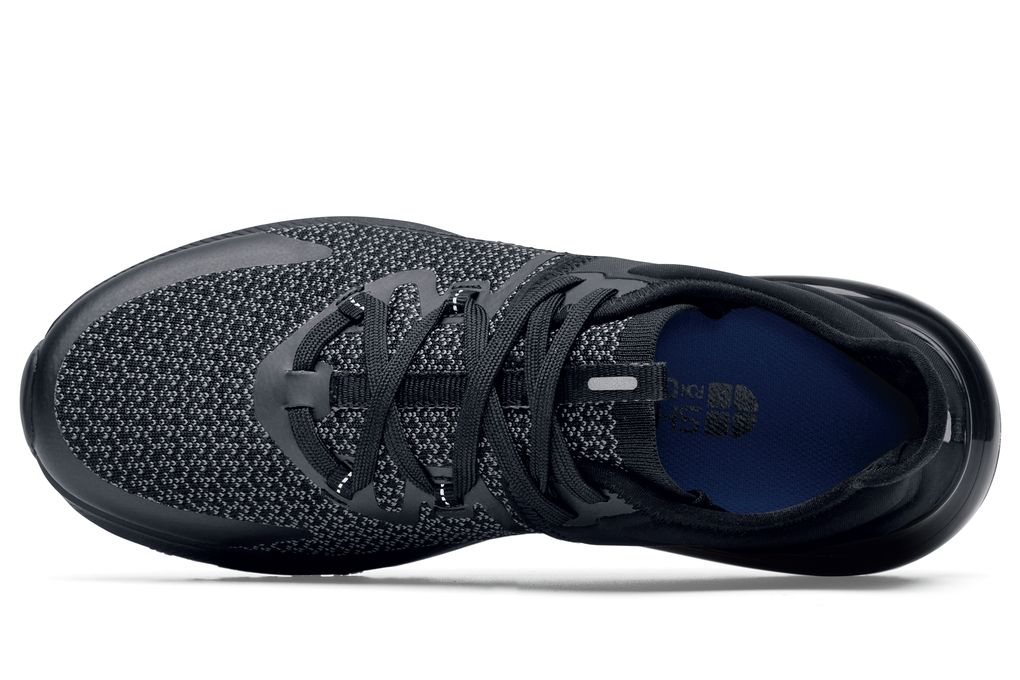 Gia Women's Black Slip-Resistant Work Sneakers