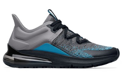 Gia: Women's Gray / Aqua Slip-Resistant Work Shoes | Shoes For Crews