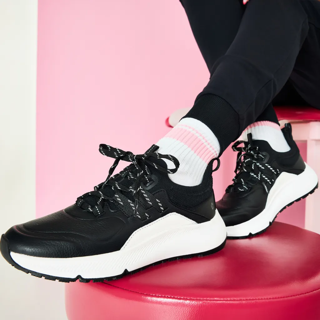 Lila Karina RX Women's Black & White Slip-Resistant Shoes for Nurses