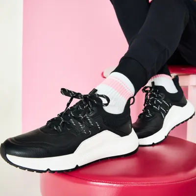 Lila Karina RX Women's Black & White Slip-Resistant Shoes for Nurses