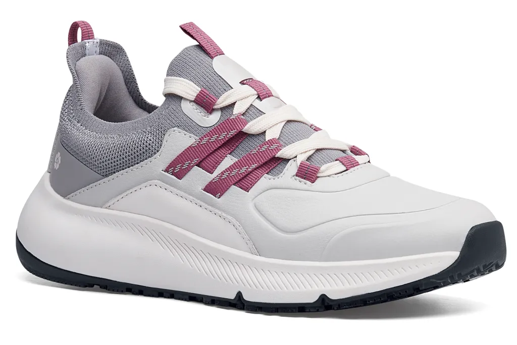 靴 risu Lila Karina RX Women's Gray & Wine Slip-Resistant Shoes for Nurses