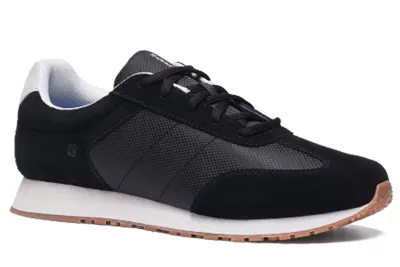 Shoes For Crews® Women's Relay Black & White Non-Slip Work Shoes