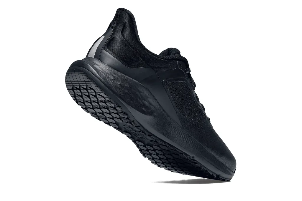LILA™ Zoey Black Athletic Work Sneakers for Women