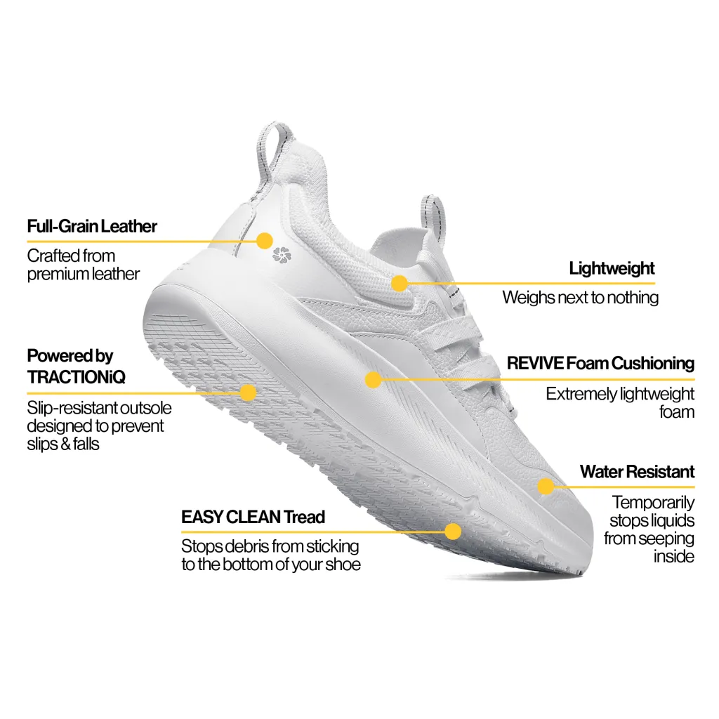 Women's LILA™ Karina RX Sneaker White Non-Slip Nursing Shoe