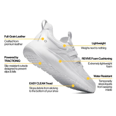 Women's LILA™ Karina RX Sneaker White Non-Slip Nursing Shoe