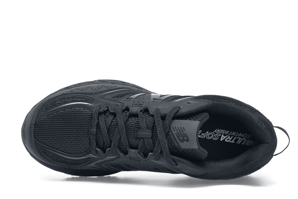 New Balance 510v3: Men's Black Athletic Slip-Resistant Work Shoes ...