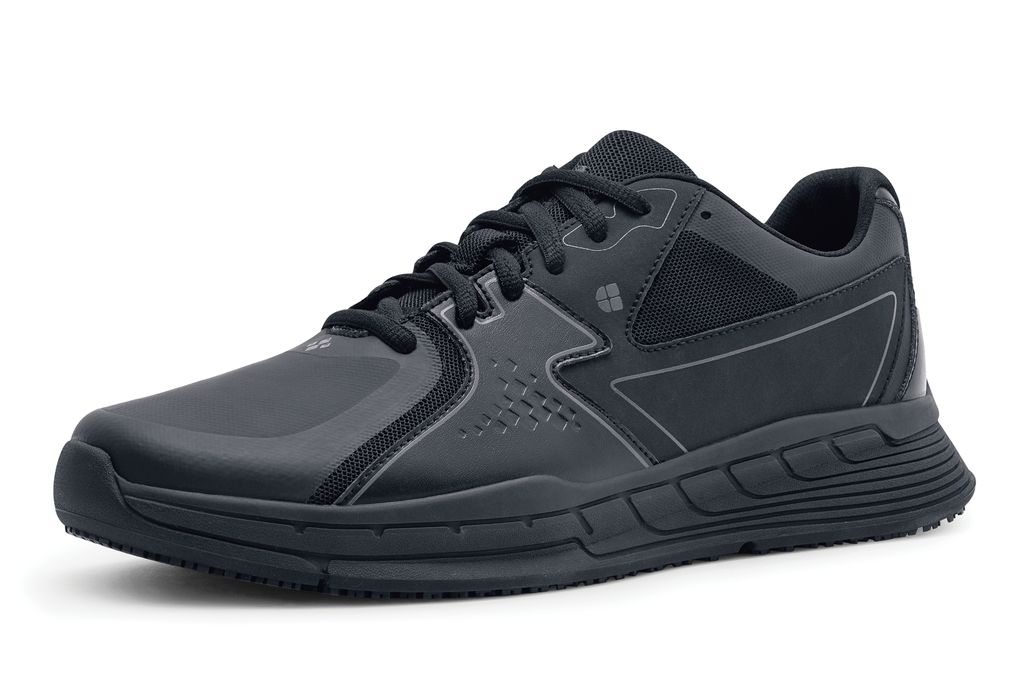 Condor - Men's Black Leather Non-Slip Athletic Shoes - Shoes For Crews