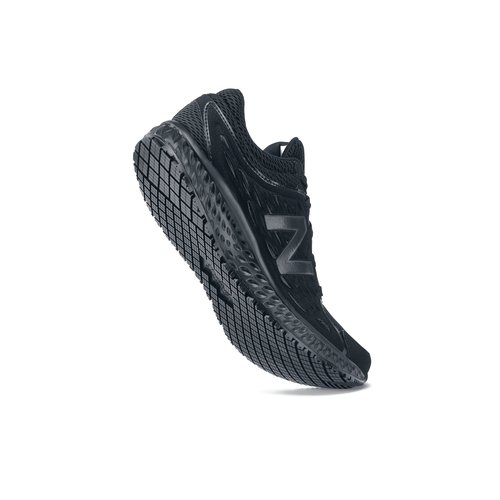 Slip-Resistant Black Athletic Shoes 