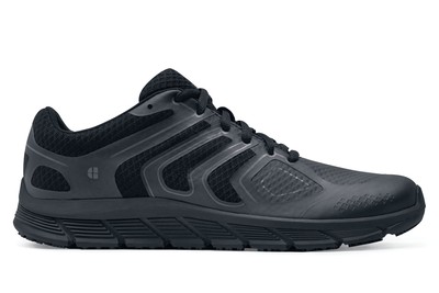 Stride Men's Black Slip-Resistant Athletic Work Shoes | Shoes For Crews