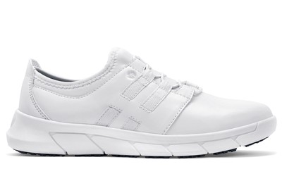 Lila Karina: Women's White Slip-Resistant Work Shoes | Shoes For Crews