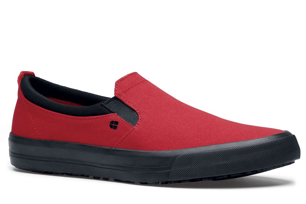 Ollie II: Men's Red Canvas Casual Work Shoes | Shoes For Crews