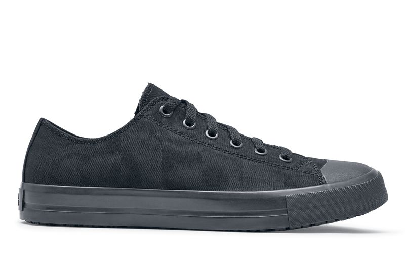Delray: Black Canvas Slip-Resistant Shoes | Shoes For Crews