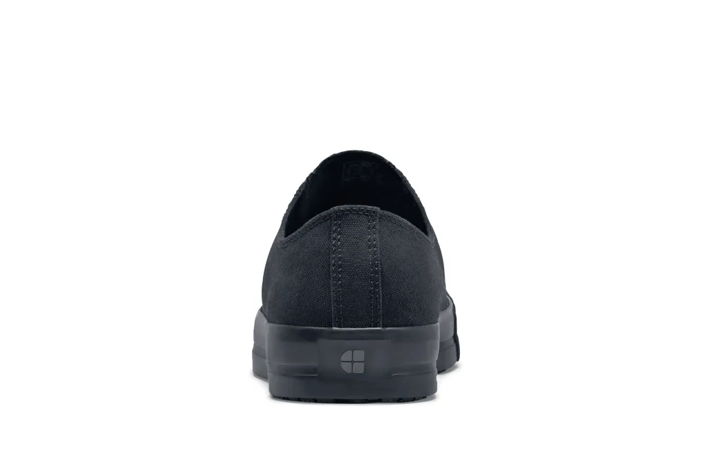 Shoes For Crews® Delray – Black Canvas Non-Slip Work Shoes