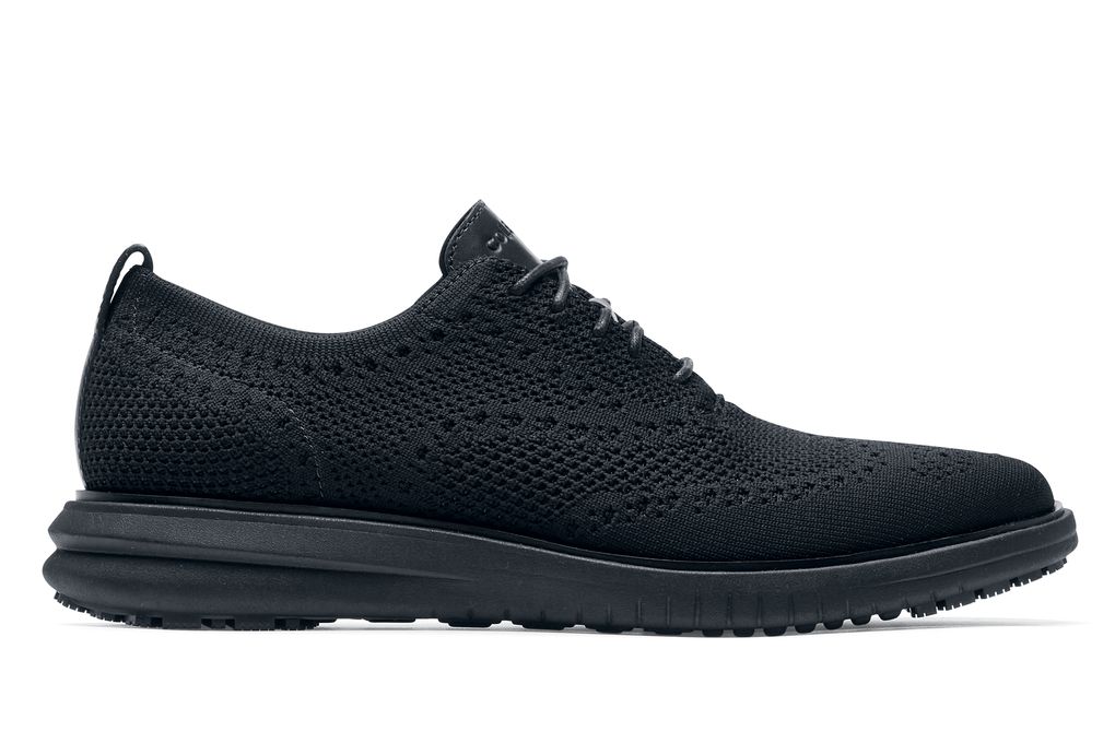 Cole Haan Miles Wingtip Oxford: Men's Black Slip-Resistant Shoes ...