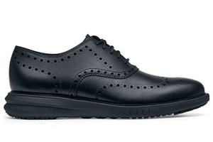 Cole Haan Miles Leather Wingtip Oxford: Men's Black Slip-Resistant ...