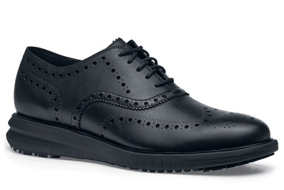 Cole Haan Miles Leather Wingtip Oxford: Men's Black Slip-Resistant ...