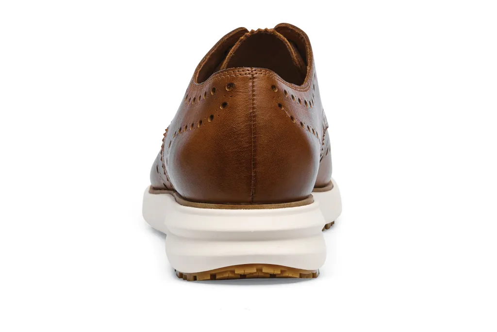 Men's Cole Haan Miles Leather Wingtip Oxford-Tan Non-Slip Shoe