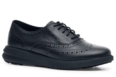 Cole Haan Malorie Leather Wingtip Oxford three-quarter view