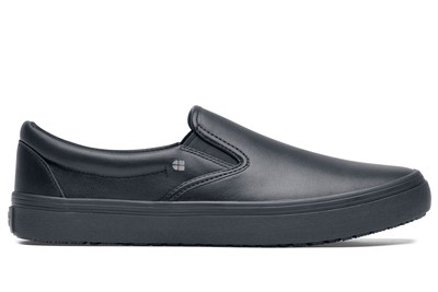 Merlin Slip-On Casual Canvas Gray Slip-Resistant Work Shoes | Shoes For Crews