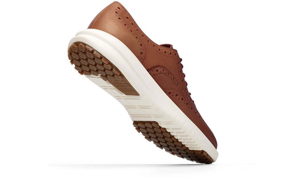 Cole Haan Malorie Leather Wingtip Oxford Women's Brown SlipResistant