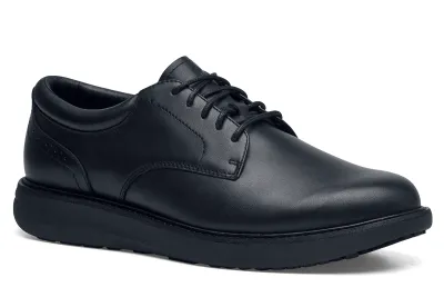 Men's MOZO Speakeasy Black Slip-Resistant Oxfords with Ice Grip