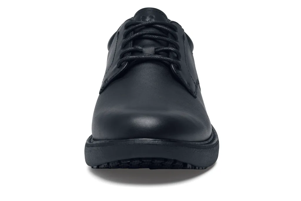 Men's MOZO Speakeasy Black Slip-Resistant Oxfords with Ice Grip