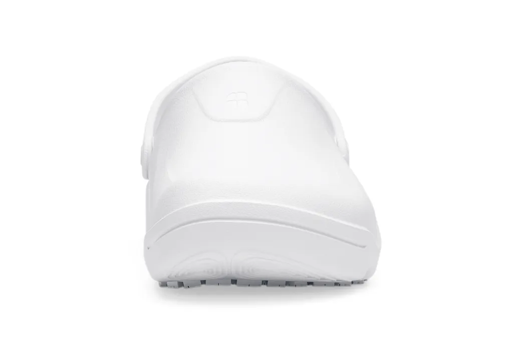 Shoes For Crews® Zinc II–White Non-Slip Work Shoe Clogs