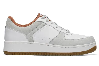 Shoes For Crews® Holcombe - Non-Slip White & Gray Work Sneakers