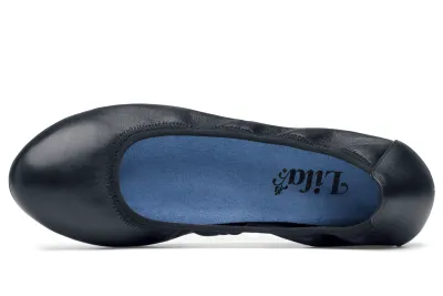 Lila Ina Ballet Flat top view