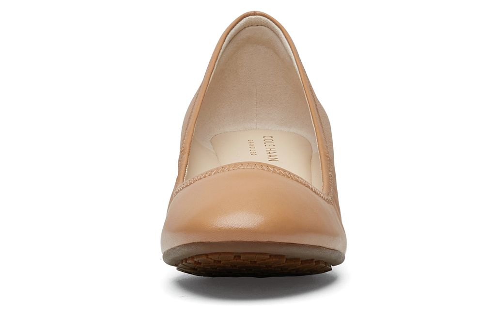 Cole Haan Sylvia Wedge Women's Tan Slip-Resistant Shoes