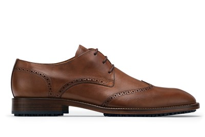 The Bronson Leather Oxford Men's Slip-Resistant Dress Shoes | Shoes For Crews