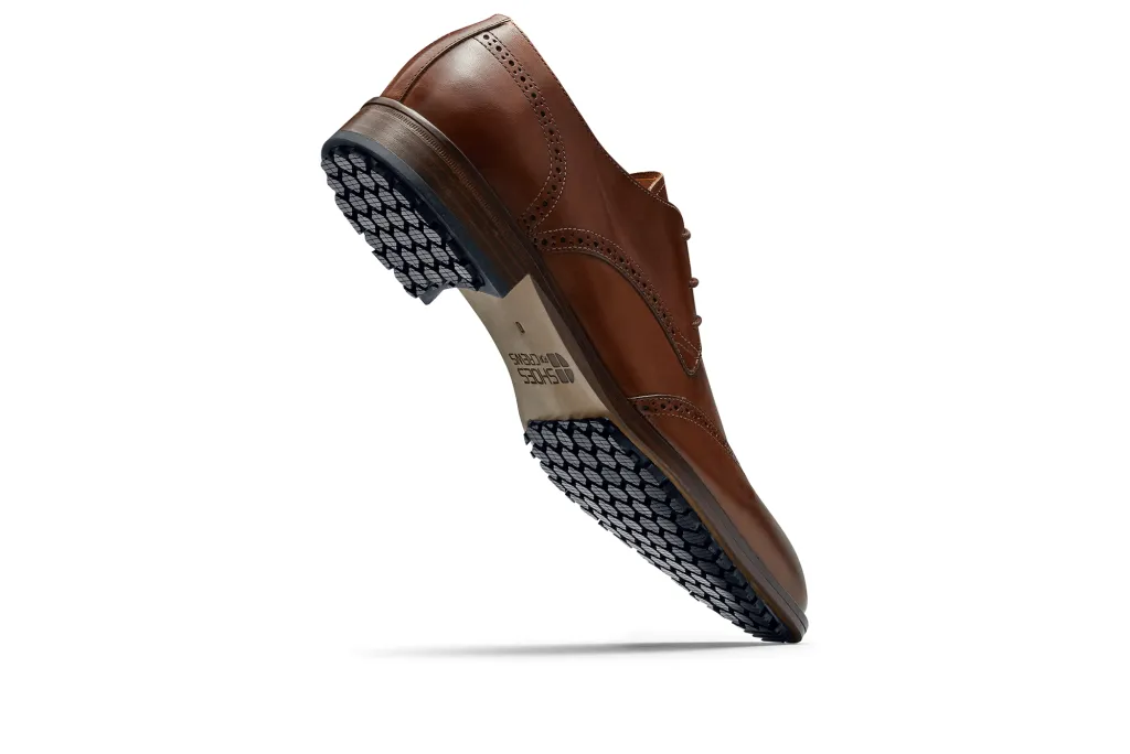 Shoes For Crews Men’s The Bronson Leather Oxford Dress Shoes – Brown, Size 10.5 Dockers Men main image 4