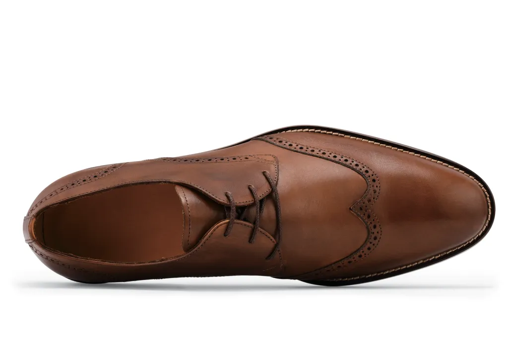 Shoes For Crews Men’s The Bronson Leather Oxford Dress Shoes – Brown, Size 10.5 Dockers Men main image 2