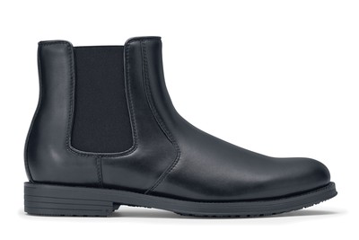 Dockers Ashford Leather Black Slip-Resistant Dress Shoes | Shoes For Crews