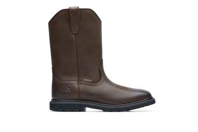 Waggoner Waterproof Men's Brown Slip-Resistant Pull-on Boots