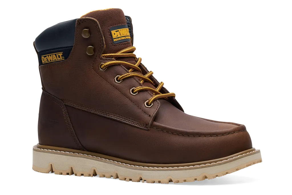 Men's DEWALT® Syracuse Flex Moc Toe—Brown Construction Boots