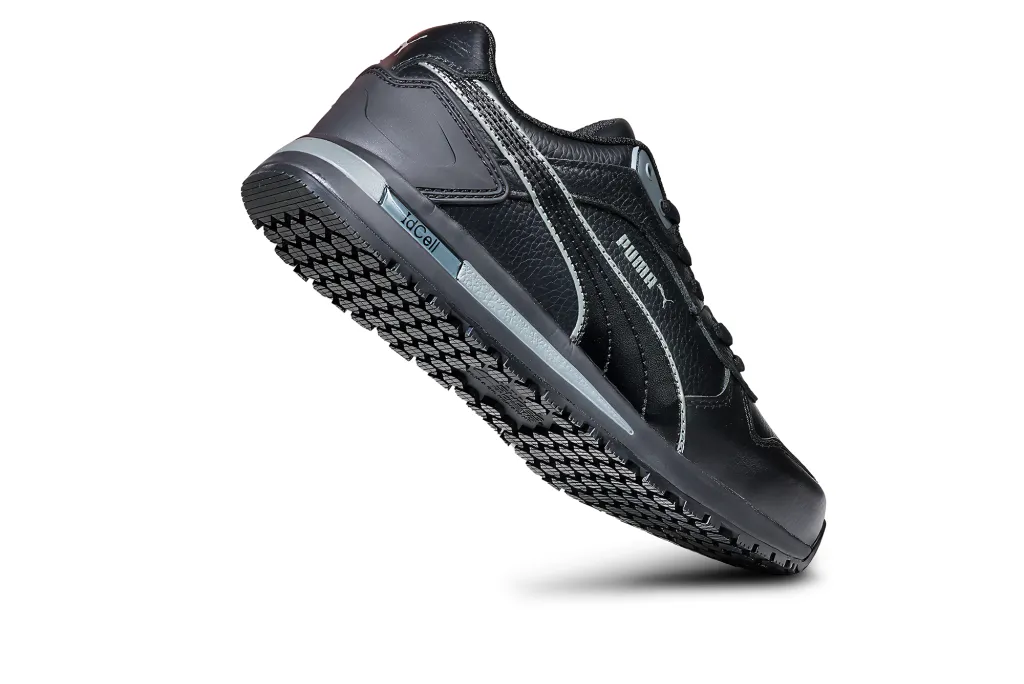 Women's PUMA® Safety Frontside—Black Slip-Resistant Work Shoe