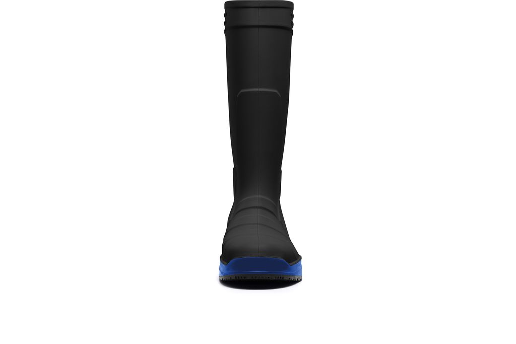 Sentinel Soft Toe Black & Blue Slip-Resistant Pull On Boots