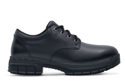black leather steel toe shoes