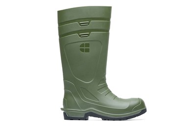 Sentry Slip-Resistant Steel Toe Waterproof PVC Work Boot (Green) | Shoes For Crews