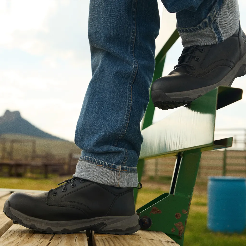 ACE Fort Rock Composite Toe Slip-Resistant Leather Work Boots