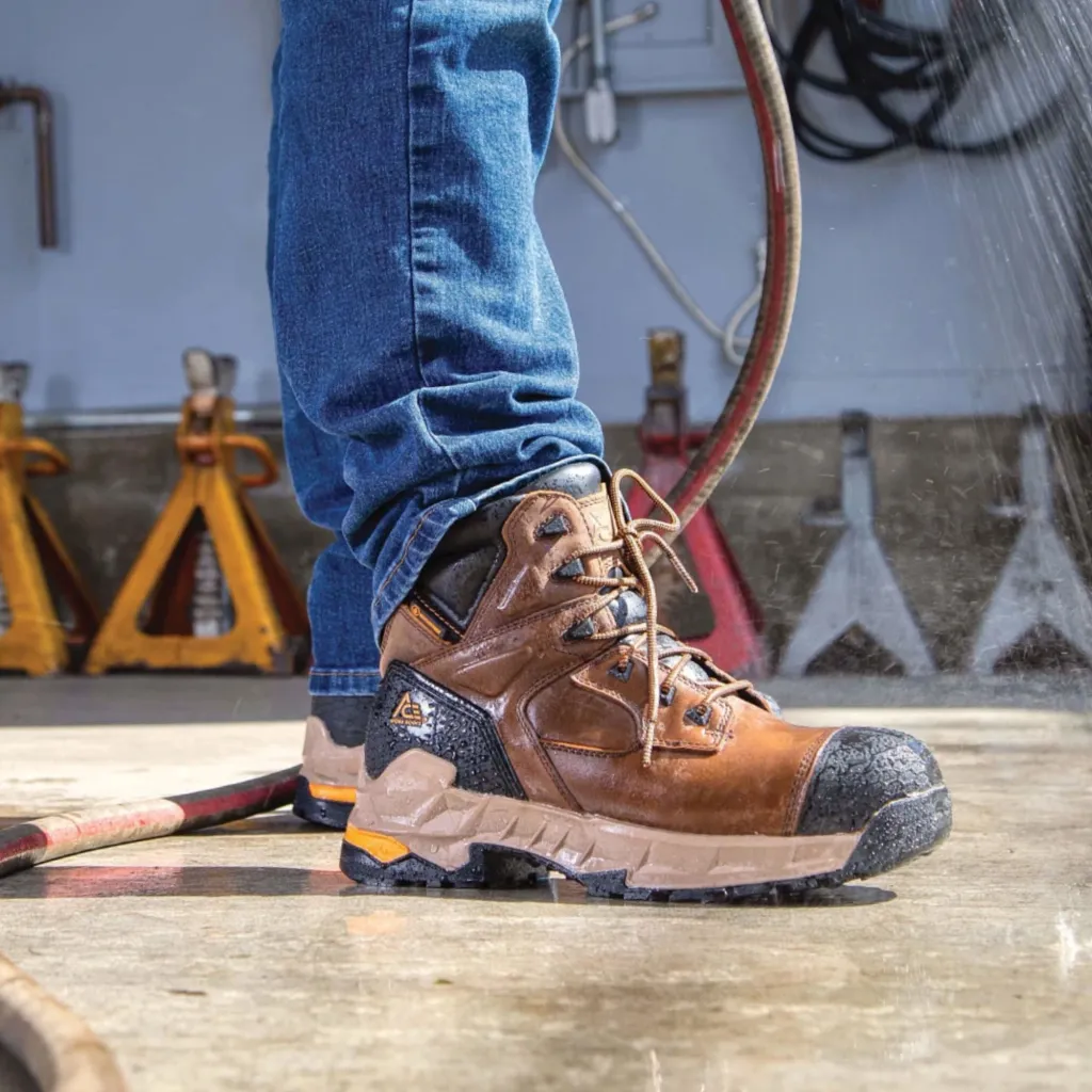 ACE Redrock Men's Brown Composite-Toe Work Boots
