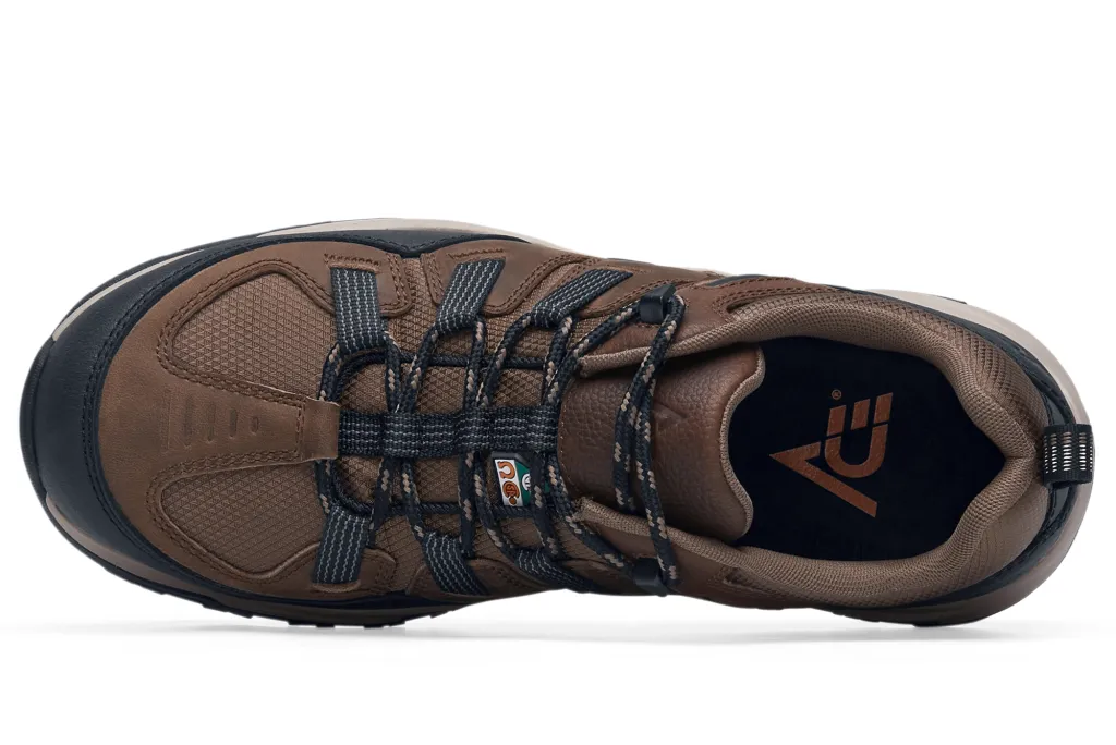 Badlands Safety Toe Puncture Resistant Non-Slip Brown Shoes