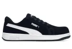 Men's PUMA Safety Iconic Low CT–Black/White Non-Slip Work Shoes