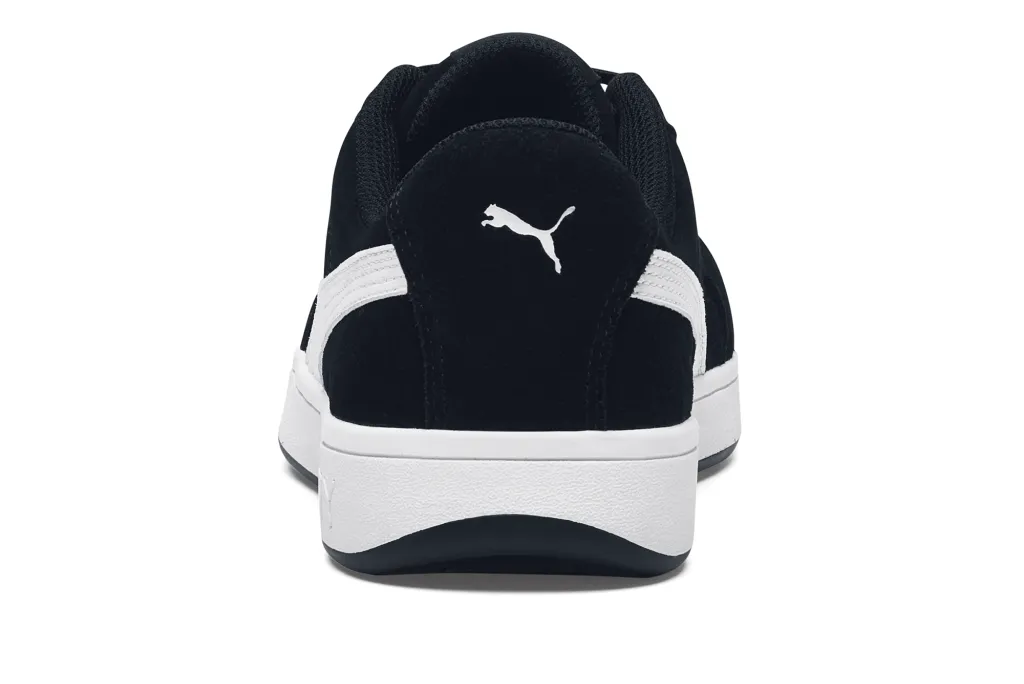 Men's PUMA Safety Iconic Low CT–Black/White Non-Slip Work Shoes