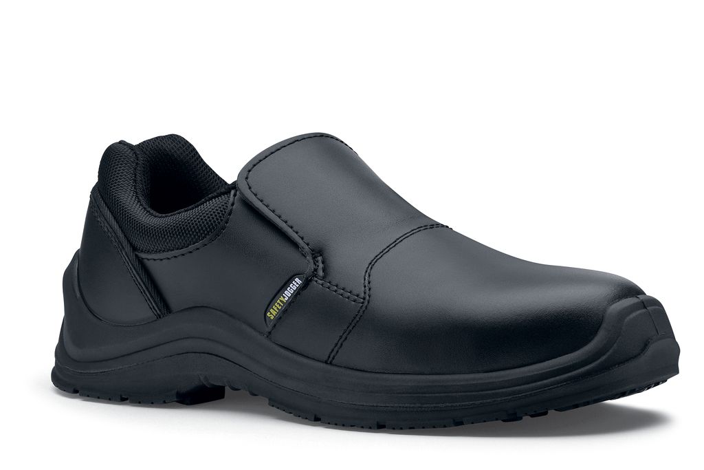Safety Jogger Black Steel Toe Slip-On Work Shoe
