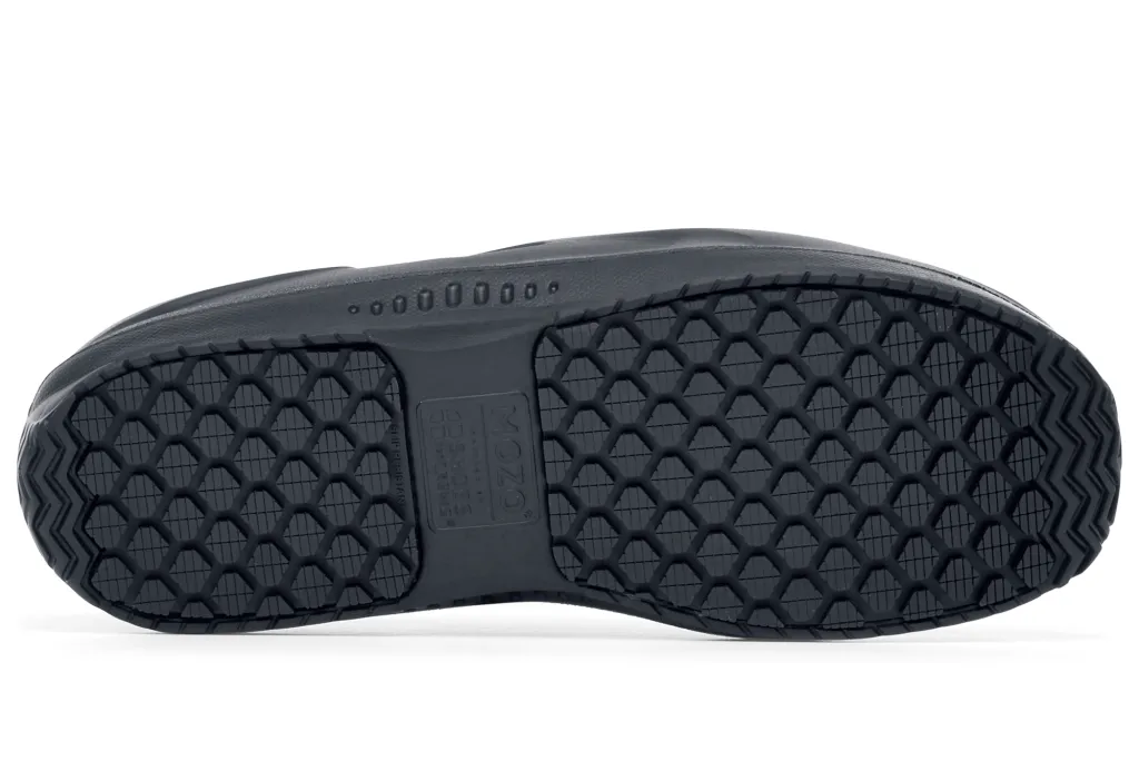 MOZO Sharkz II Men's Black Slip-Resistant Chef Shoes Shoes For Crews
