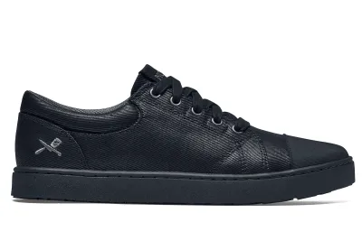 MOZO - Grind - Black Canvas Men's Waxed Canvas Work Shoes | Shoes For Crews